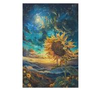 Rompecabezas para Adultos 1000pcs(75x50cm) Cosmic Sunflower Landscape-1 Rompecabezas para Adultos Juego De Ingenio Regalo De Cumpleaños Cumpleaños Y Navidad 1000pcs(75x50cm)