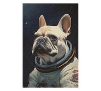 Rompecabezas para Adultos 1000pcs(75x50cm) Cream French Bulldog Space Rompecabezas para Adultos Juegos Relajantes Alivia El Estrés Desafiante De Completar 1000pcs(75x50cm)