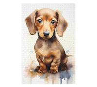 Rompecabezas para Adultos 1000pcs(75x50cm) Dachshund in Watercolor Rompecabezas para Adultos Juegos Relajantes para La Diversión Familiar Difícil Y Desafiante 1000pcs(75x50cm)