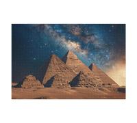 Rompecabezas para Adultos 1000pcs(75x50cm) Egyptian Pyramid Night Rompecabezas para Adultos Juegos Relajantes Alivia El Estrés Desafiante De Completar 1000pcs(75x50cm)