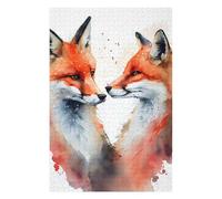 Rompecabezas para Adultos 1000pcs(75x50cm) Fox Romantic Couple Rompecabezas para Adultos Juego Familiar Corte De Precisión Cumpleaños Y Navidad 1000pcs(75x50cm)