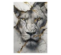 Rompecabezas para Adultos 1000pcs(75x50cm) Golden Lion Wall Art Print Rompecabezas para Adolescentes Juguetes Antiestrés Desafío Difícil Regalo De Cumpleaños, Regalos, 1000pcs(75x50cm)