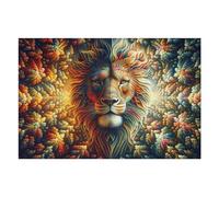 Rompecabezas para Adultos 1000pcs(75x50cm) Lion's Majesty in Autumn Colors Rompecabezas para Adultos Juegos Familiares Regalos para Mujeres Regalos para Amigos Y Familiares 1000pcs(75x50cm)