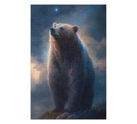 Rompecabezas para Adultos 1000pcs(75x50cm) Magical Celestial Bear Art Print Rompecabezas para Adultos Juego Familiar Mejora La Memoria Interacción Entre Padres E Hijos 1000pcs(75x50cm)