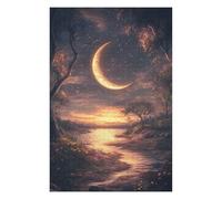 Rompecabezas para Adultos 1000pcs(75x50cm) Magical Moonlit Pathway Rompecabezas para Adolescentes Juguetes Antiestrés Desafío Difícil Regalo De Cumpleaños, Regalos, 1000pcs(75x50cm)