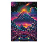 Rompecabezas para Adultos 1000pcs(75x50cm) Neon Desert Drive Rompecabezas para Adultos Juegos Relajantes Una Obra De Arte Actividades Divertidas En Casa 1000pcs(75x50cm)
