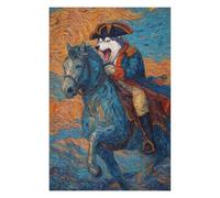Rompecabezas para Adultos 1000pcs(75x50cm) Painted Wolf on Horseback Rompecabezas para Adultos Juego De Ingenio Regalo De Cumpleaños Desafío Educativo 1000pcs(75x50cm)