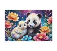 Rompecabezas para Adultos 1000pcs(75x50cm) Panda Chick in Flowers Rompecabezas para Adultos Juegos Familiares Regalos para Mujeres Regalos para Amigos Y Familiares 1000pcs(75x50cm)
