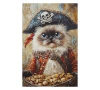 Rompecabezas para Adultos 1000pcs(75x50cm) Pirate Cat with Treasure Chest-2 Rompecabezas para Adolescentes Juguetes Antiestrés Desafío Difícil Regalo De Cumpleaños, Regalos, 1000pcs(75x50cm)