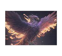 Rompecabezas para Adultos 1000pcs(75x50cm) Purple Fire Phoenix Rompecabezas para Adultos Juegos Relajantes Alivia El Estrés Desafiante De Completar 1000pcs(75x50cm)