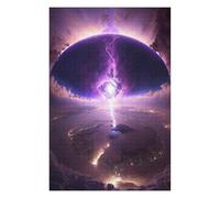 Rompecabezas para Adultos 1000pcs(75x50cm) Rompecabezas Galactic Thunderstorm Over City Lights Rompecabezas para Adultos Juguetes Antiestrés Mejora La Memoria Difícil Y Desafiante 1000pcs(75x50cm)
