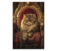 Rompecabezas para Adultos 1000pcs(75x50cm) Royal Persian Cat Throne-11 Rompecabezas para Adultos Juego De Ingenio Regalo De Cumpleaños Desafío Educativo 1000pcs(75x50cm)