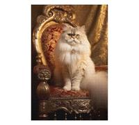 Rompecabezas para Adultos 1000pcs(75x50cm) Royal Persian Cat Throne-7 Rompecabezas para Adultos Juego De Ingenio Corte De Precisión Actividades Divertidas En Casa 1000pcs(75x50cm)