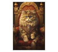 Rompecabezas para Adultos 1000pcs(75x50cm) Royal Persian Cat Throne Rompecabezas para Adultos Juguetes Antiestrés Carrera De Velocidad Manual Gran Regalo para Jugar 1000pcs(75x50cm)