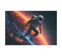 Rompecabezas para Adultos 1000pcs(75x50cm) Space Surfing Adventure -14 Rompecabezas para Adultos Juegos Relajantes Alivia El Estrés Desafiante De Completar 1000pcs(75x50cm)
