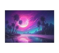 Rompecabezas para Adultos 1000pcs(75x50cm) Synthwave Palms Paradise Rompecabezas para Adultos Juegos Familiares Regalos para Mujeres Regalos para Amigos Y Familiares 1000pcs(75x50cm)