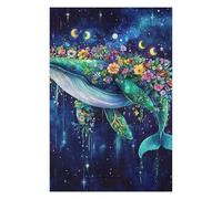 Rompecabezas para Adultos 1000pcs(75x50cm) Whale with Flowers in Space-3 Rompecabezas para Adolescentes Juguetes Antiestrés Desafío Difícil Regalo De Cumpleaños, Regalos, 1000pcs(75x50cm)