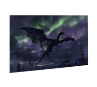 Rompecabezas para Adultos, 1500 Piezas, Puzzle de Madera Desafiante, Obra de Arte de Juego, Rompecabezas Juego De Manos Decoración Familiar, Pasatiempo Creativo, Regalo 87 x 57 cm Aurora Dragón K0F448