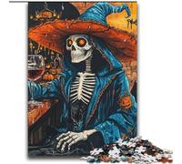 Rompecabezas para Adultos 2000 Esqueletos de Halloween, Juego Familiar, antiestrés, desafío difícil, Regalo de Amigo Secreto, 70x100cm