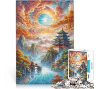 Rompecabezas para Adultos 2000 Piezas Amanecer sobre la Antigua China Diversión Familiar Cada Pieza es única: un desafiante y Divertido Juego Familiar 70x100cm