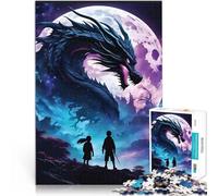 Rompecabezas para Adultos 2000 Piezas Anime de Dragones de fantasía Desafiante Difícil Actividades Divertidas en casa, Regalos de cumpleaños, Regalos de Viaje, 70x100cm