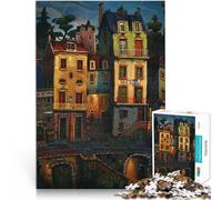 Rompecabezas para Adultos 2000 Piezas Antigua Calle Principal Competición de Velocidad de Manos con póster a Juego y Hoja de Trivia 70x100cm