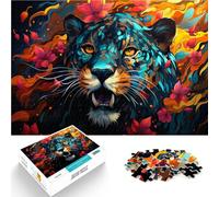 Rompecabezas para adultos 2000 piezas Arte leopardo Juguete educativo Antiestrés Puzzle 27.56 pulgadas x 39.37 pulgadas Regalo para Cumpleaños