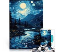 Rompecabezas para Adultos 2000 Piezas Bosque Nocturno de Galaxia Juguete de desafío de Juego Educativo Lista de Deseos con Papá Noel 70x100cm