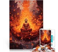 Rompecabezas para adultos 2000 piezas Buda Subiendo a Través del Fuego Puzzle para Juego Educativo Juguete Desafío Mejorar la Memoria 27.56" x 39.37"