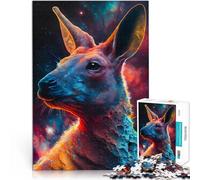 Rompecabezas para Adultos 2000 Piezas Canguro nebuloso Competición de Velocidad de Manos Decoración de Pared cumpleaños y Navidad 70x100cm