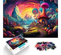 Rompecabezas para adultos, 2000 piezas, castillo de caramelos, juegos educativos, decoración del hogar, gran regalo, 70 x 100 cm, para adolescentes de 14 años en adelante