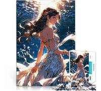 Rompecabezas para Adultos 2000 Piezas Chica de Anime bajo el Agua Juguetes Juegos Educativos Antiestrés Una Obra de Arte 70x100cm