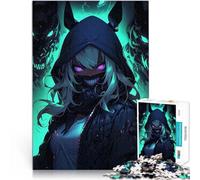 Rompecabezas para Adultos 2000 Piezas Chica de Anime con máscaras de Demonio Regalos de Juegos desafiantes Una Obra de Arte 70x100cm