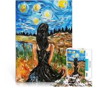 Rompecabezas para Adultos 2000 Piezas Cisne Negro de la Noche Estrellada Desafiante Difícil Toda la Familia. 70x100cm