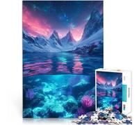 Rompecabezas para Adultos 2000 Piezas Corales submarinos y montañas Nevadas Juego de Preguntas Toda la Familia. 70x100cm