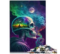 Rompecabezas para adultos 2000 piezas Cráneo de Malezas Decoración del Hogar Puzzles Entrena tu cerebro y tus manos 27,56 pulgadas x 39,37 pulgadas