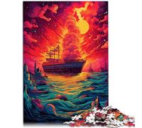 Rompecabezas para adultos 2000 piezas Crucero en el mar juego juguetes para la familia regalo con cartel surtido y hoja de preguntas 27,56" x 39,37"