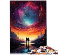 Rompecabezas para adultos, 2000 piezas, espacio de amor infinito, diversión familiar, adecuado para decoración de escritorio, 27.56 x 39.37 pulgadas, adecuado para adolescentes de 14 años en adelante