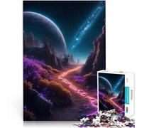 Rompecabezas para Adultos 2000 Piezas Estela de neón en el Espacio Juego de ingenio con Piezas de Formas aleatorias Que se entrelazan Completamente 70x100cm