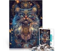 Rompecabezas para Adultos 2000 Piezas Gato Persa mágico de fantasía para divertirse en Familia Colección de Artistas, Bellas Artes 70x100cm