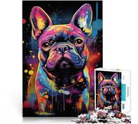 Rompecabezas para Adultos 2000 Piezas Grafiti de Bulldog francés para el Juguete de desafío de Juego Educativo Apto para Parejas 70x100cm