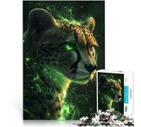 Rompecabezas para Adultos 2000 Piezas Guepardo espíritu Verde Entrena tu Cerebro y Tus Manos Juego Educativo para cumpleaños y Navidad. 70x100cm