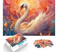 Rompecabezas para Adultos 2000 Piezas Hermoso Cisne Juego Familiar para aliviar el estrés: desafío difícil Gran Regalo 70x100cm
