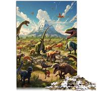 Rompecabezas para adultos, 2000 piezas, juego de rompecabezas de mundo de dinosaurios, desafiante de completar pero divertido y humorístico, 27.56 x 39.37 pulgadas para niños de 14 años