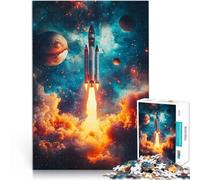 Rompecabezas para Adultos 2000 Piezas Lanzamiento de un Cohete Espacial cósmico Juego de ingenio Decoración del hogar 70x100cm