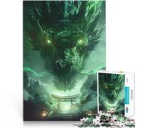 Rompecabezas para Adultos 2000 Piezas Leyenda del dragón de la Puerta Torii Acertijo para Regalos para Amigos y Familiares 70x100cm