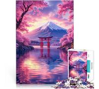 Rompecabezas para Adultos 2000 Piezas Monte Fuji con Sakura Juguete Educativo Intelectual descompresor Juego de desafío único 70x100cm