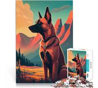 Rompecabezas para Adultos 2000 Piezas Naturaleza del Perro Belga Malinois Juguetes de Bricolaje Regalo de cumpleaños, Regalos 70x100cm