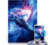 Rompecabezas para Adultos 2000 Piezas Nave Espacial en Nebulosa Competición de Velocidad de Manos Decoración del hogar 70x100cm