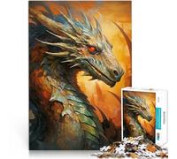 Rompecabezas para Adultos 2000 Piezas Obra de Arte del dragón Juguetes para aliviar el estrés Decoración artística del hogar 70x100cm